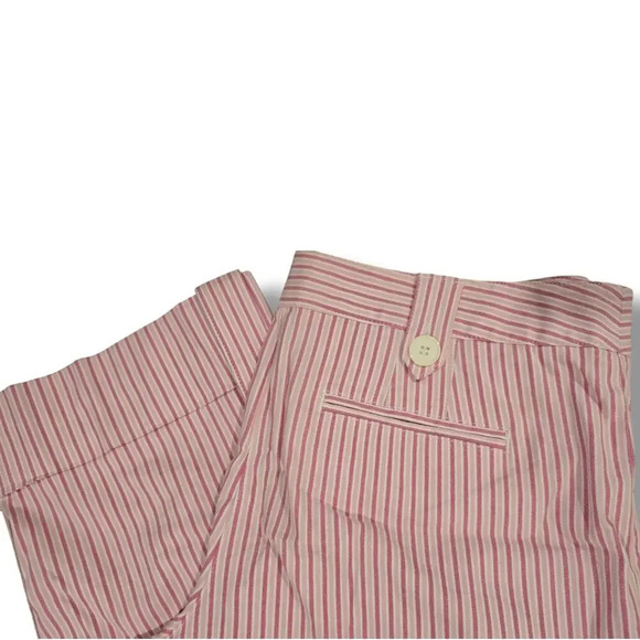 Ann Taylor loft women's pink white striped Capri pants - size 8 - Picture 5 of 11